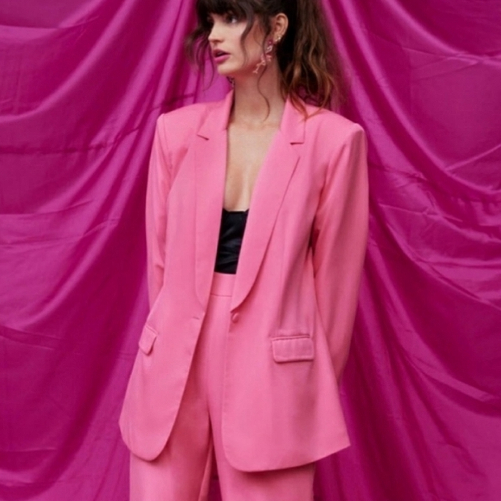 Nasty Gal Pink Blazer